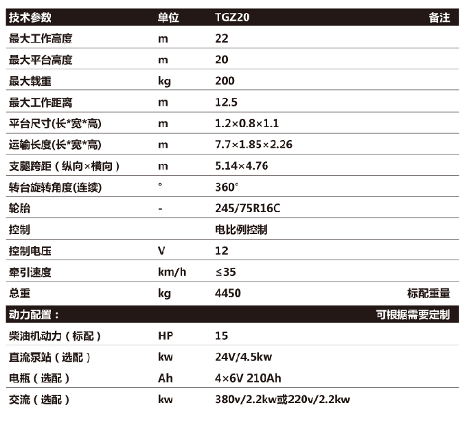 拖車(chē)折臂升降機(jī)